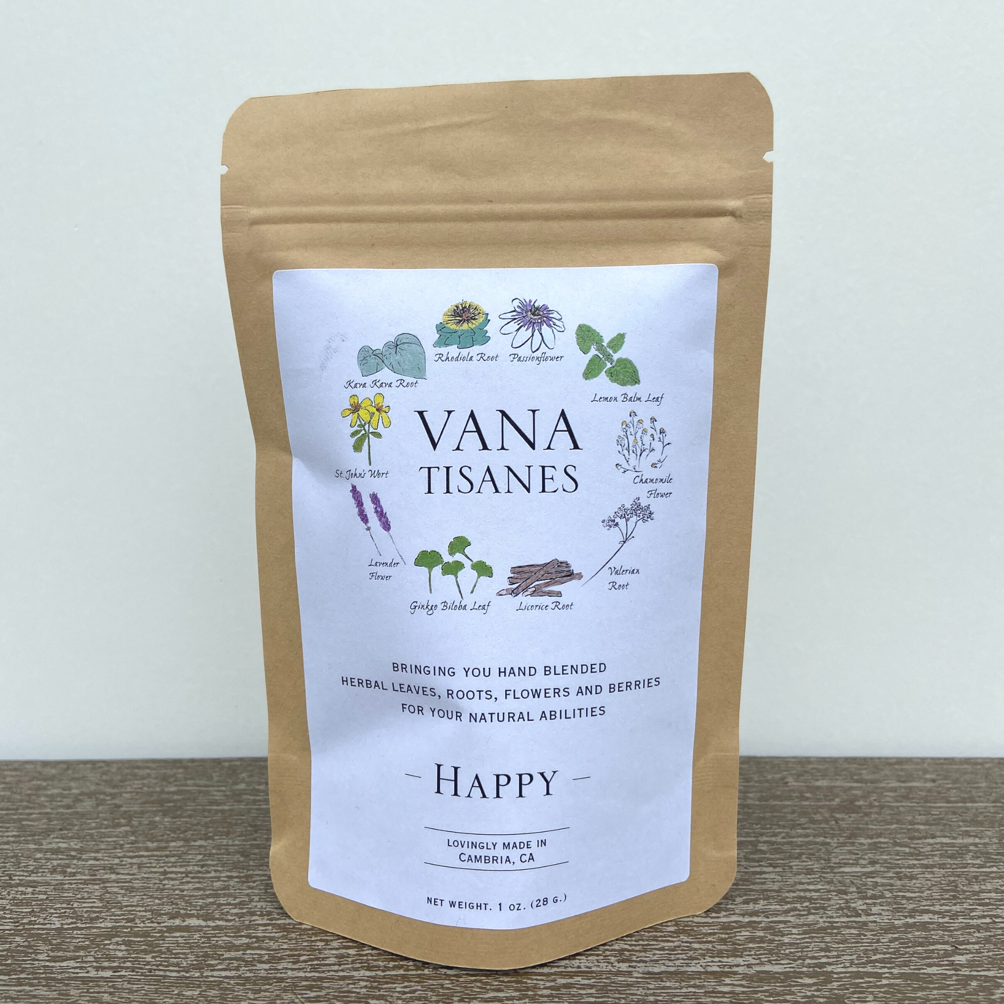 Organic Herbal Tisane Happy