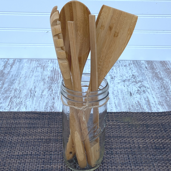 Bamboo Reusable Cooking Utensils