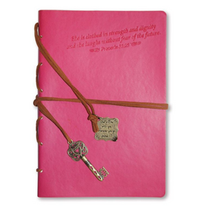 Faux Leather Journals with Inspirational Verse