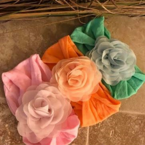 Handmade Chiffon Flower Headband