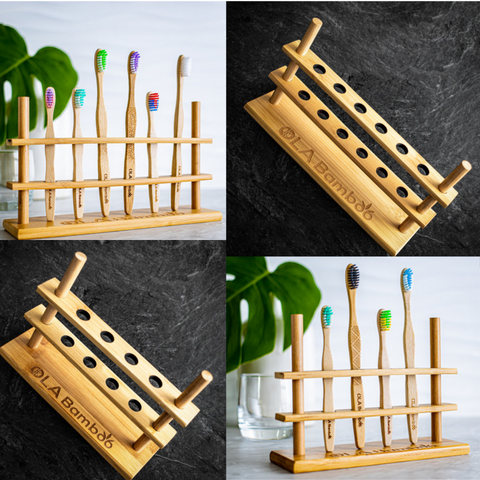 Bamboo Toothbrush Holders